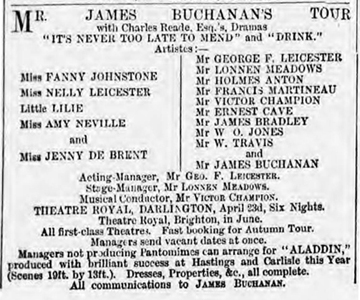 Fanny and George April 1883